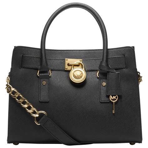 michael kors hamilton bag black and silver|Michael Kors Hamilton bag discount.